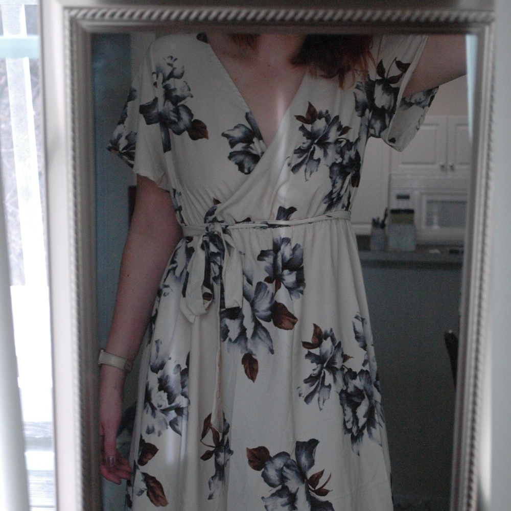 Tua High-Low Floral Dress